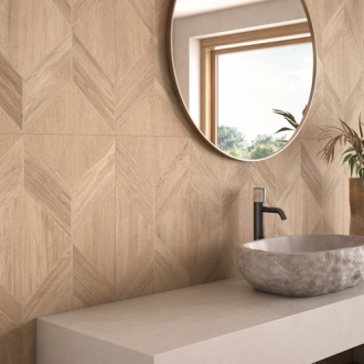     Houtlook decortegel naturel 59,5 x 119,2 cm per 1,42 m2
