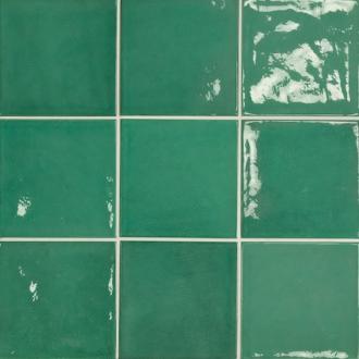     Aldeia green warm groen 13,2x 13,2 cm wandtegel per m2
