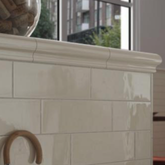     Country Ivory glanzend moldura 5 x 15 cm per stuk
