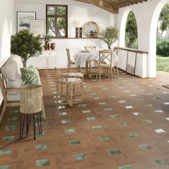     Aragon rode antislip natuursteenlook tegel 7,5x30 per 0,5m2
