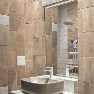 Aragon bruine antislip natuursteenlook tegel 7,5x30 per 0,5m2