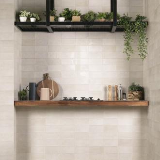     Samba decor wit industrieel wandtegel 10 x 20 cm per m2 
