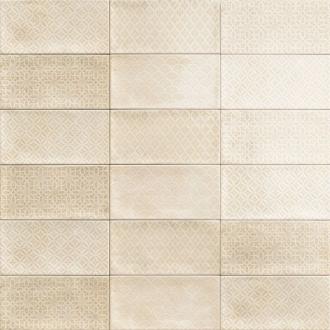     Samba decor creme industrieel wandtegel 10 x 20 cm per m2 
