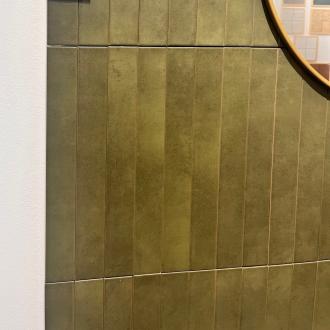     Celtic XL matte langwerpige bosgroene tegel 5 x 40cm per 0,9m2 
