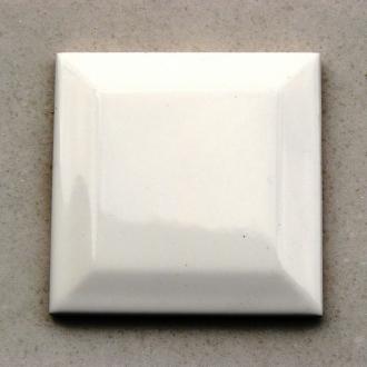     Metro halfjes blanco wit glanzend 7,5 x 7,5 cm per stuk halve tegel