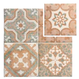     Coimbra Portugese groene decortegel binnen- en buitentegel wand-en vloertegel 22,5 x 22,5 cm per 0,81 m2
