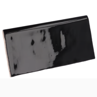     Half Tile Bullnose zwart glanzend 7,5 x 15 cm per stuk
