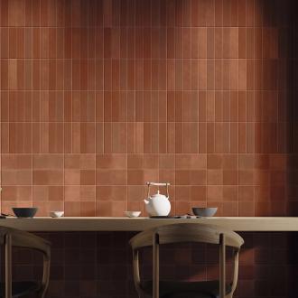     Terracotta look 10 x 10 cm met 4 op 1 wandtegel 20 x 20 cm per m2
