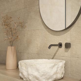     Cemento stonelook wandtegel amber fijn relief mat 29,5 x 90 cm rtt per 1,59 m2
