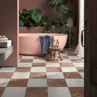     Abruzzo marmerlook tegel rood-bruin 30 x 30 cm
