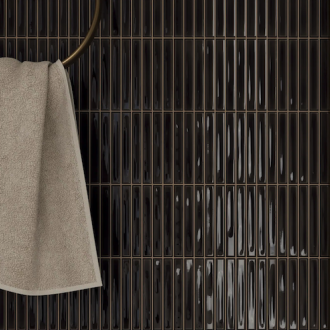     Small stripes antraciet glanzende wandtegel 12,5 x 25 cm per 0,438 m2
