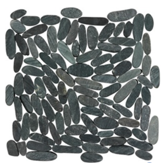     Stone sliced Black antraciet mozaiek 30 x 30 cm 
