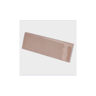 Bullnose Aldeia rose lichtroze glanzende wandtegel 6,5 x 20 cm per stuk