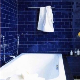     Liso blauw victorian blue brick glanzende wandtegel 7,5 x 15 cm per m2 SALE