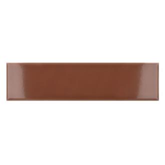     Kustlijn liso terracotta glans 5 x 20 cm wandtegels per 0,60m2
