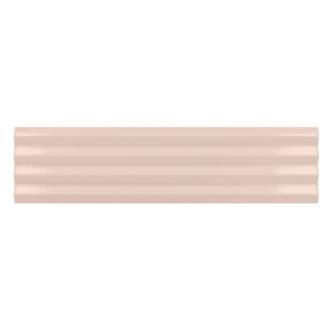 Kustlijn vloed lichtroze glans 5 x 20 cm wandtegels per 0,42m2