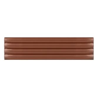     Kustlijn eb terracotta glans 5 x 20 cm wandtegels per 0,42m2
