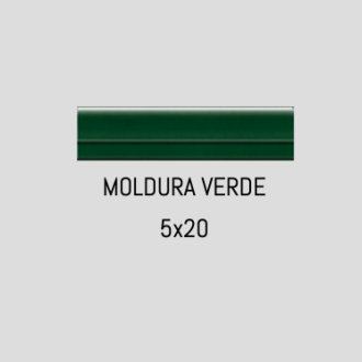     Andalusische moorse Moldura Verde groen tegelstrip 5 x 20 cm per stuk
