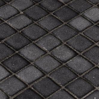     Zwart mat mozaïek 2,5 x 2,5 cm op matje per m2