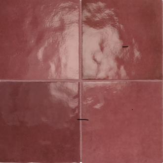     Burgundy oudroze mix 13,2 x 13,2 cm wandtegel
