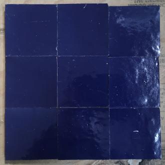     Zelliges Qarmida kobaltblauw 35 gemêleerd 10 x 10 cm per 0,5 m2