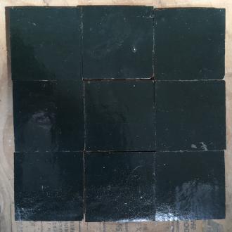     Zelliges Qarmida zwartgroen 45 gemêleerd 10 x 10 cm per 0,5 m2