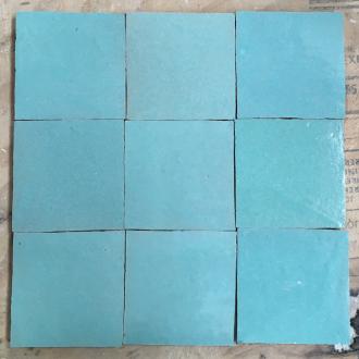     Zelliges Qarmida turquoise 44 gemêleerd 10 x 10 cm per 0,5 m2
