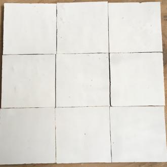     Zelliges Qarmida wit glanzend 00 gemêleerd 10 x 10 cm per 0,5 m2