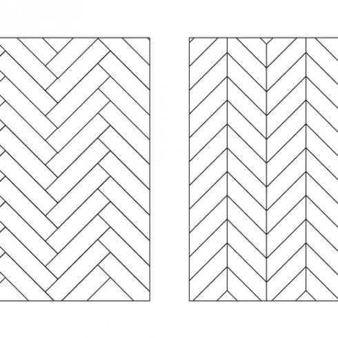     Hongaarse punt cq. chevron tegels
